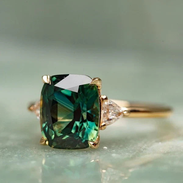 Gold Emerald Cut Ring