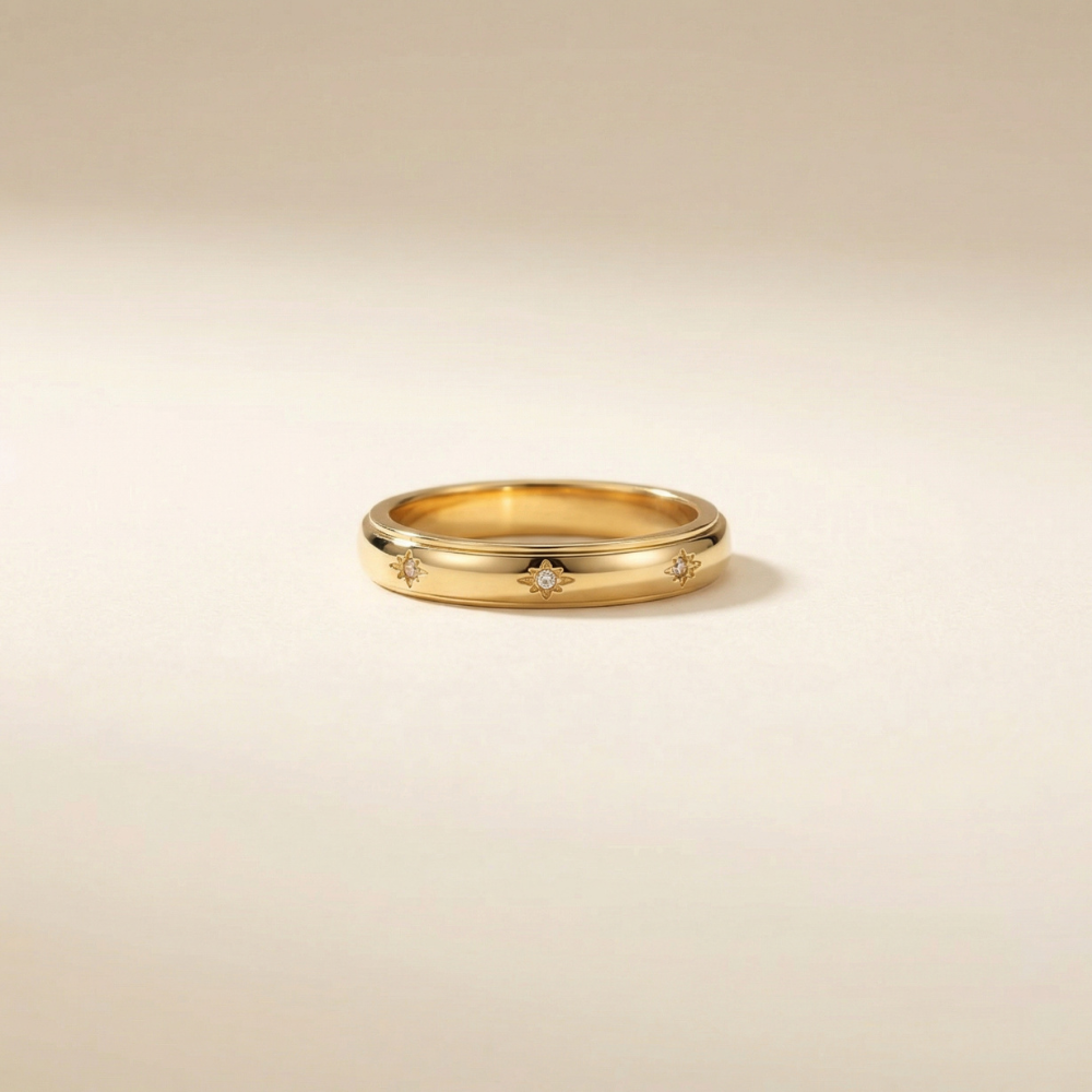 Adorielle – Vintage star crystal band – Ring