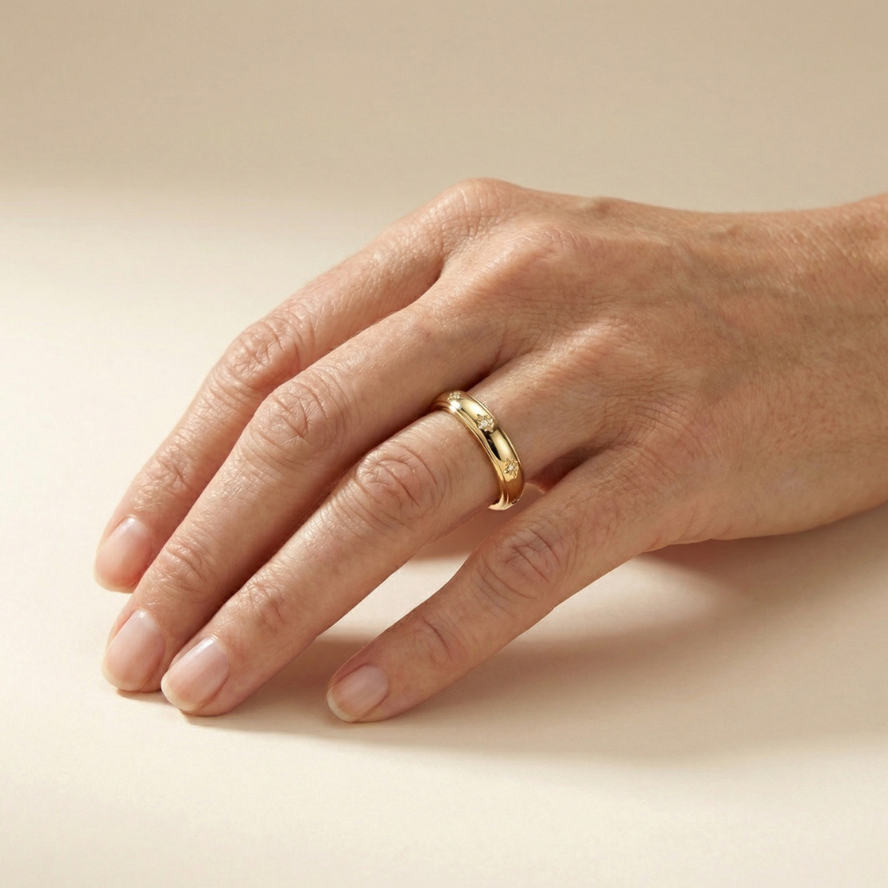 Adorielle – Vintage star crystal band – Ring