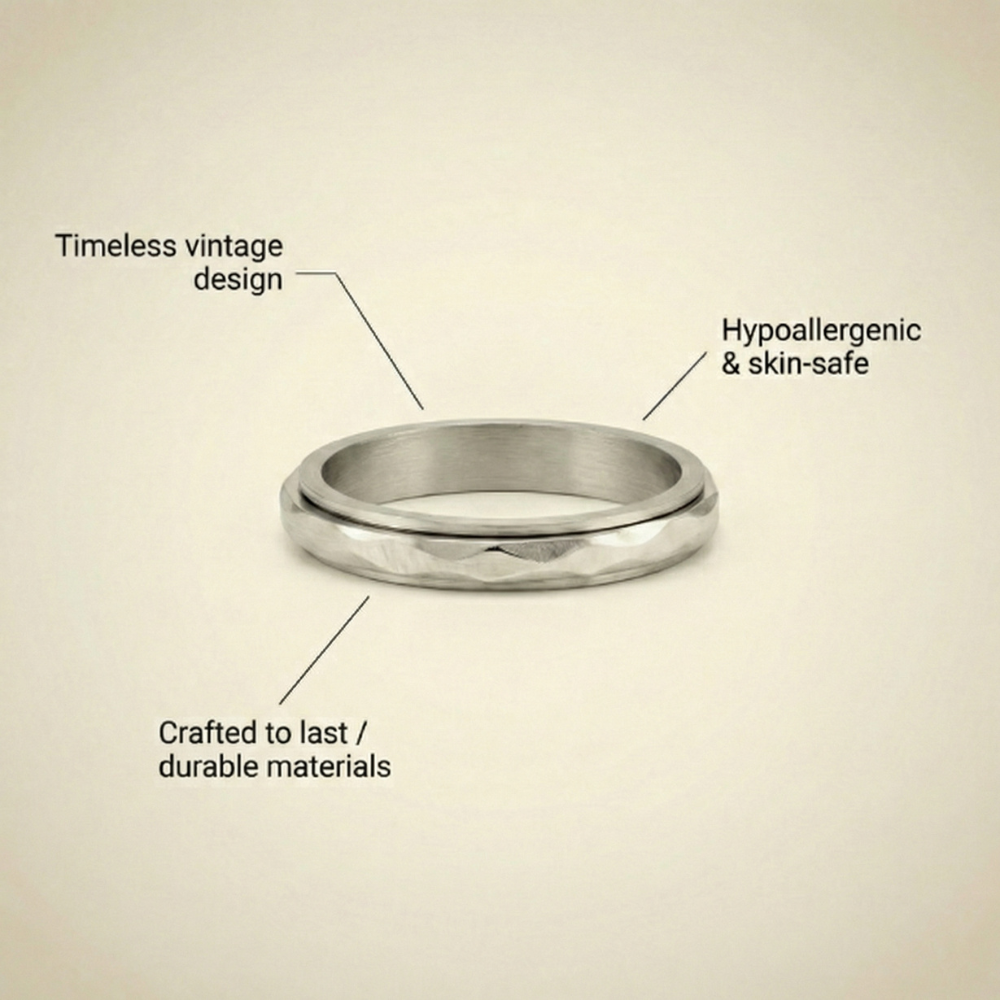 Amarisse – Classic hammered finish – Ring