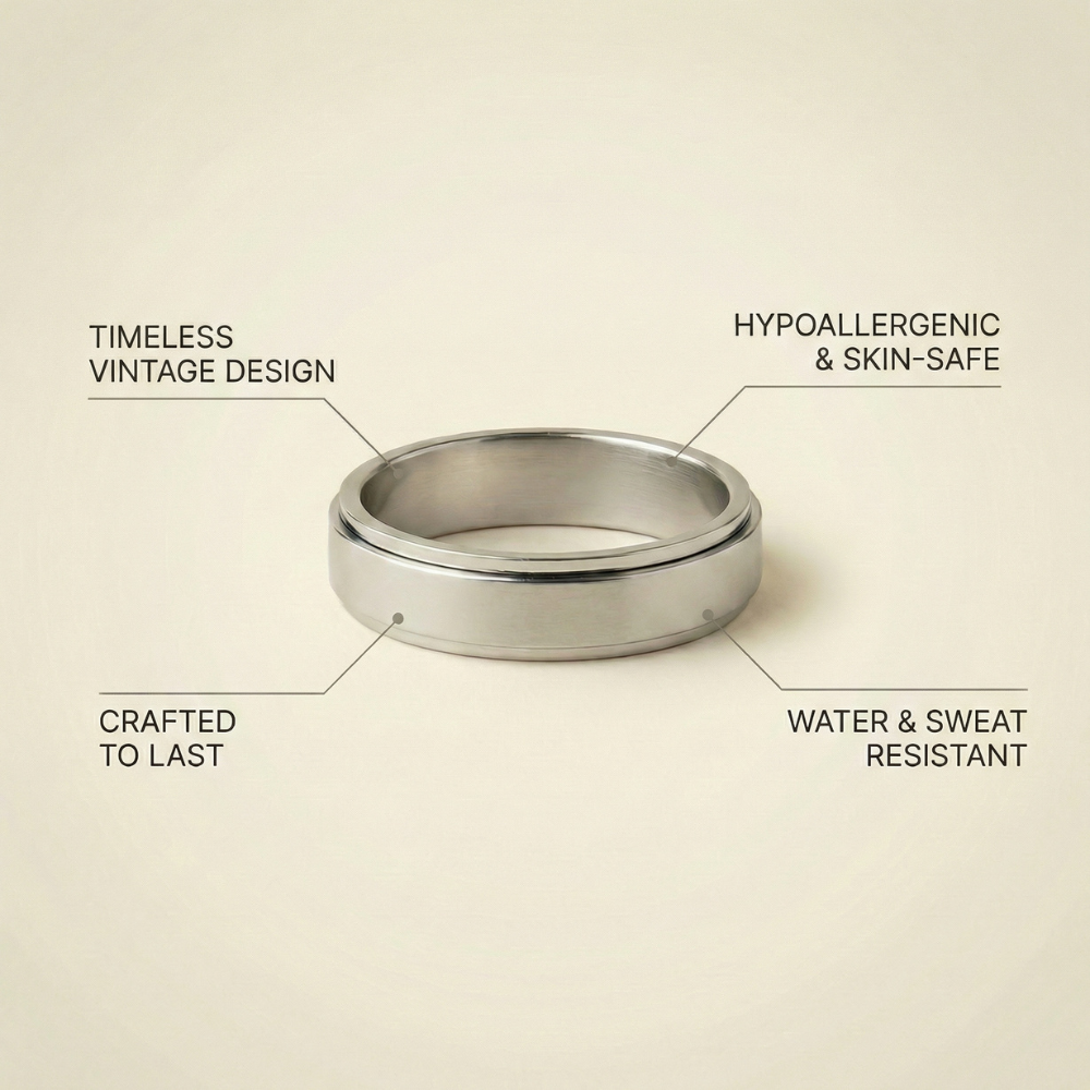 Aurevano – Classic smooth band – Ring