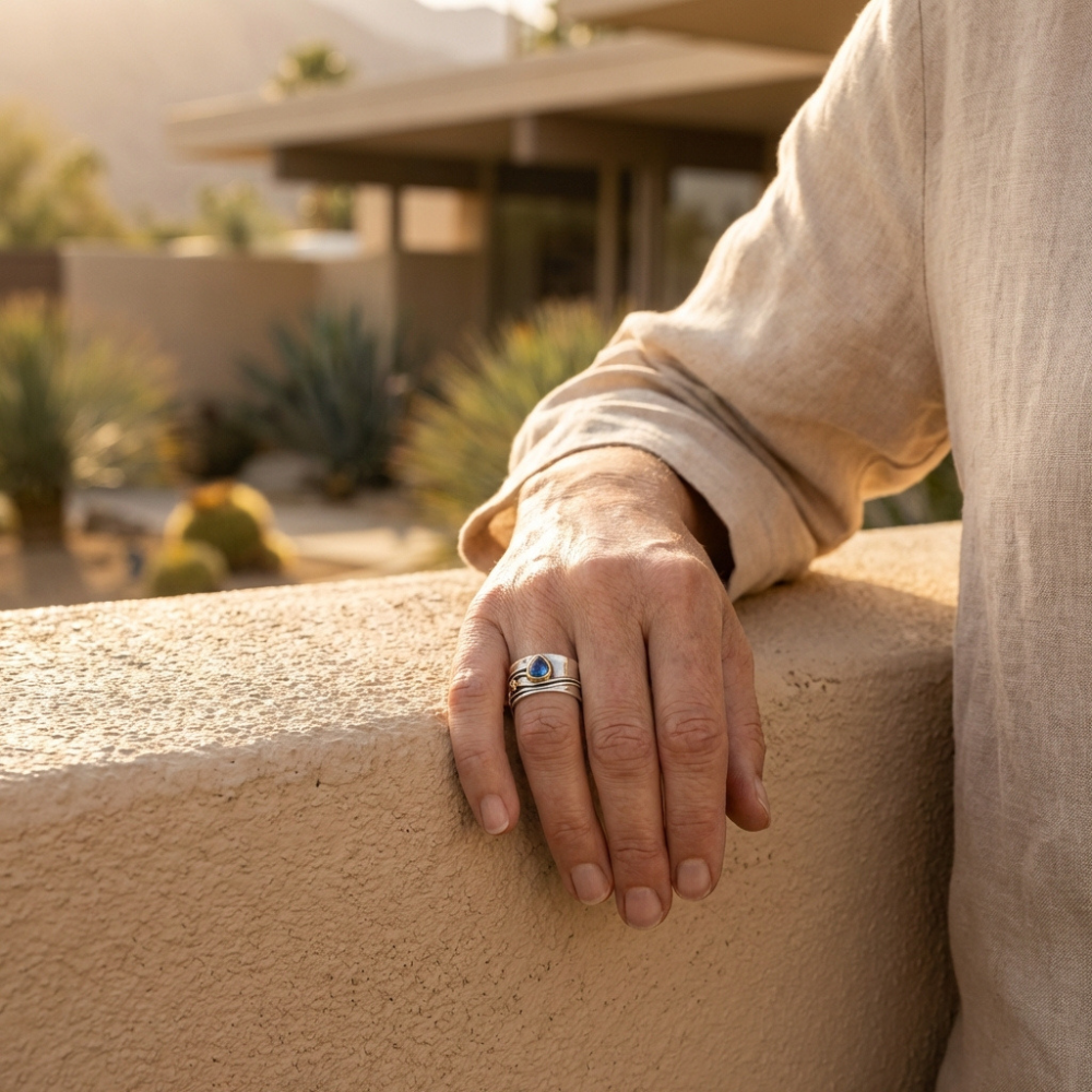 Brevara – vintage-inspired bohemian gemstone band ring – Ring