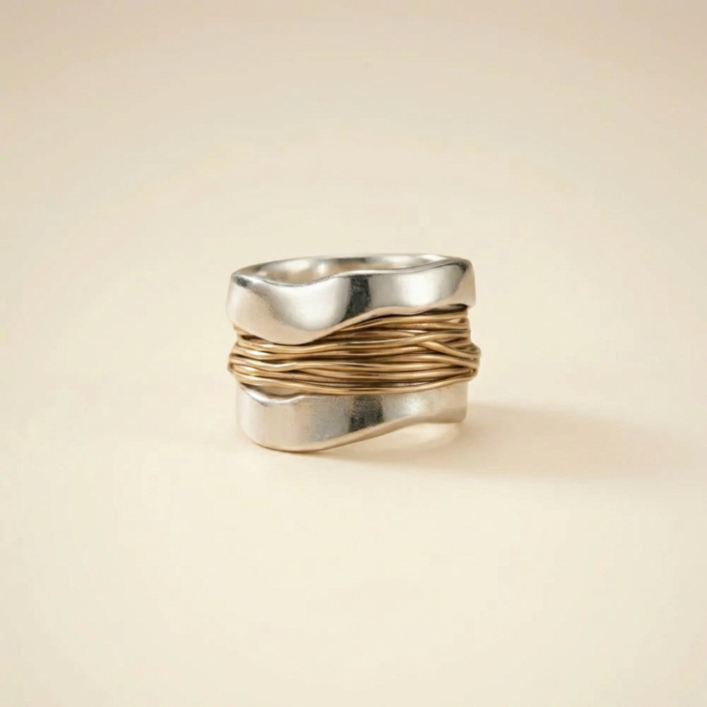 Caledria – heritage wrapped wire detail – Statement ring