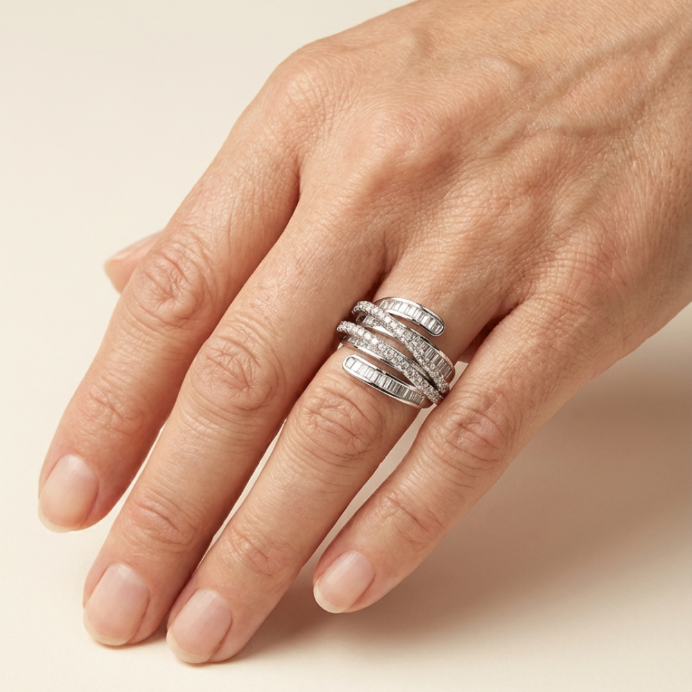 Caravelle – vintage-inspired adjustable layered ring – Ring