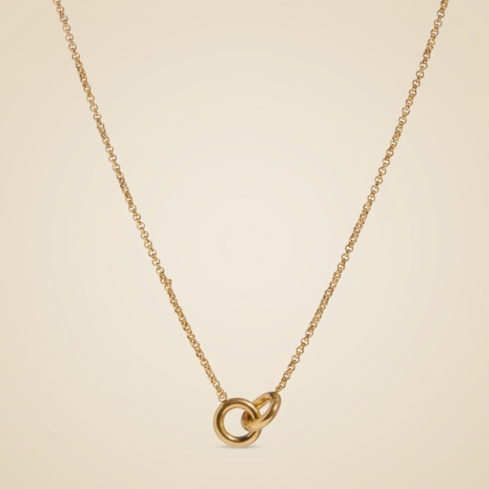 Linea – minimalist linked rings design – necklace
