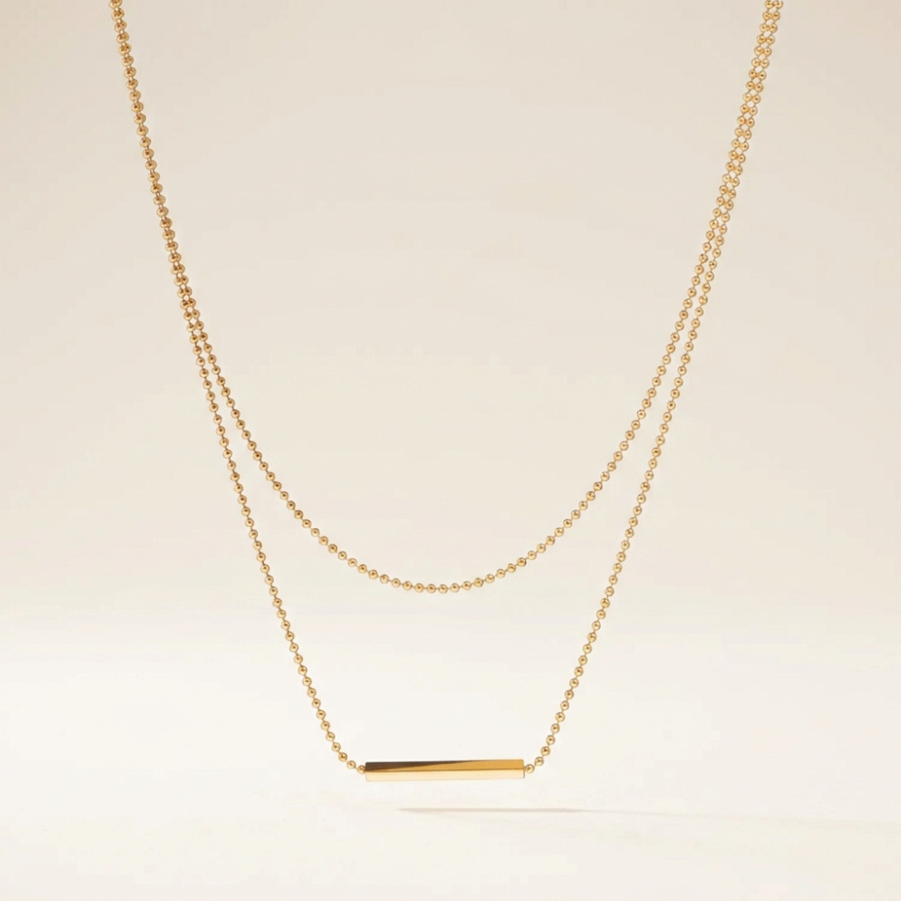 Lucienne – minimalist bar pendant design – necklace