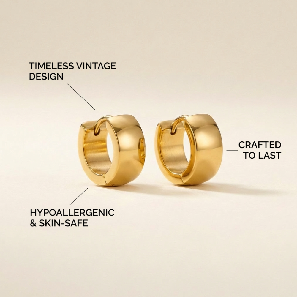 Maribel – classic small hoop design – earrings