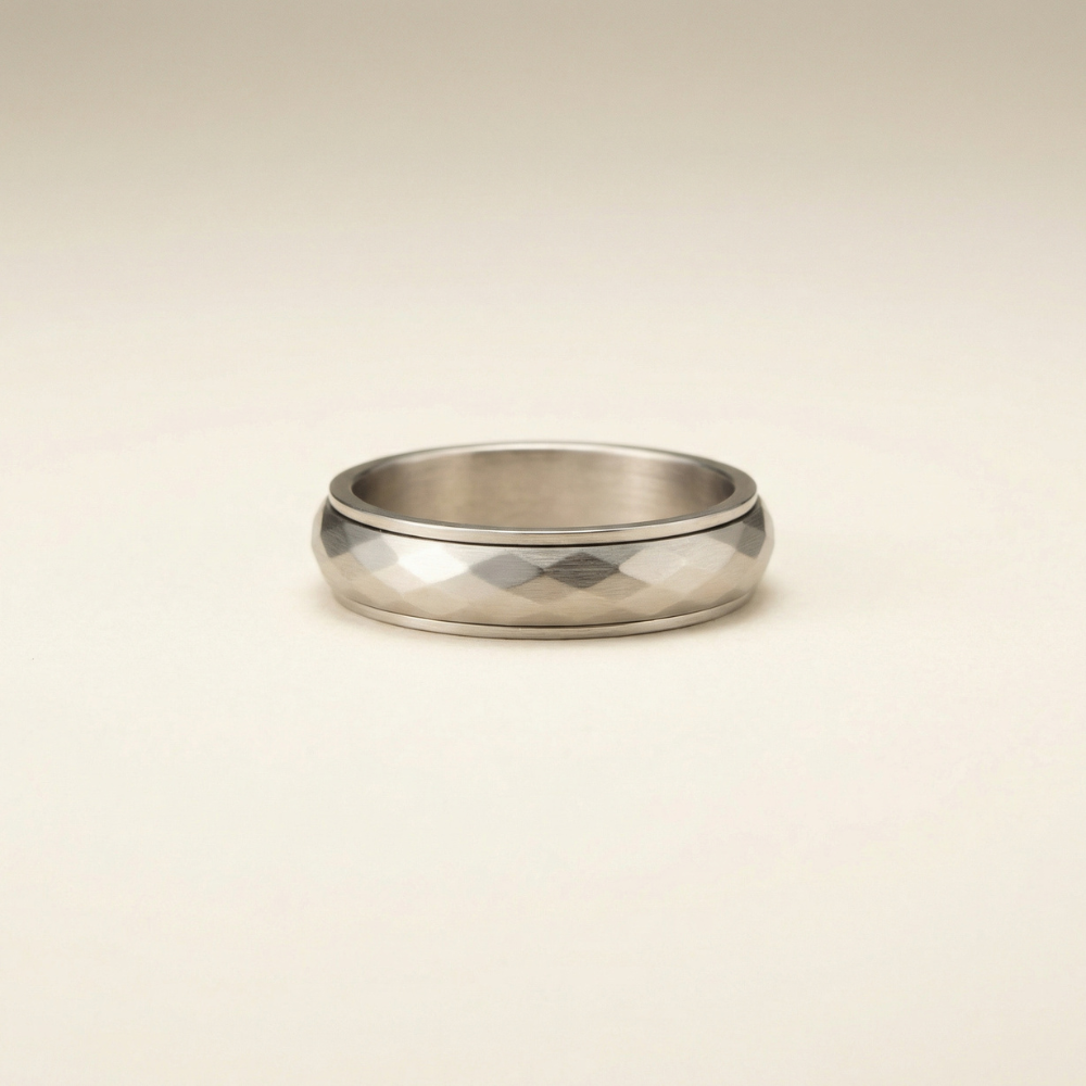 Nova – Hammered textured band – Ring