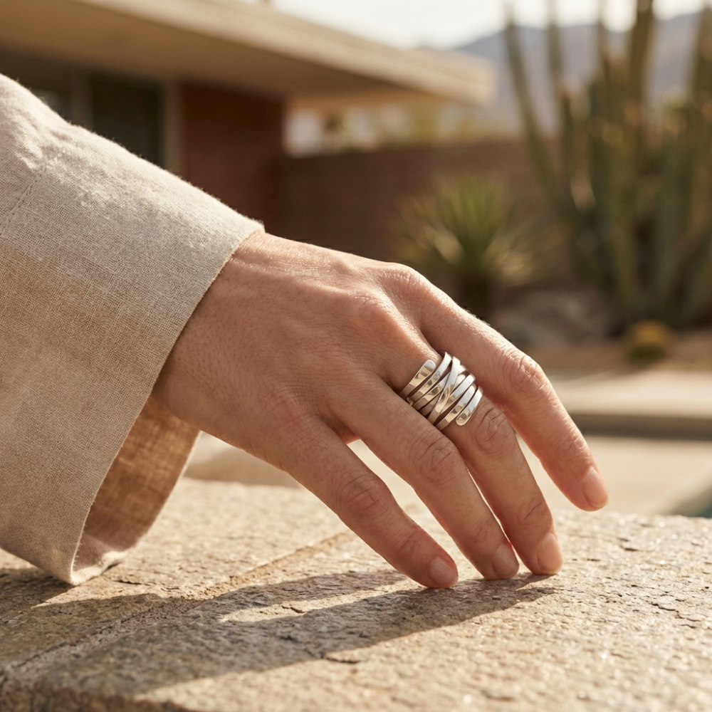 Ravella – vintage-inspired wrapped bands – Statement ring