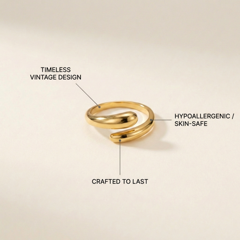 Serafina – sculptural wrap design – ring