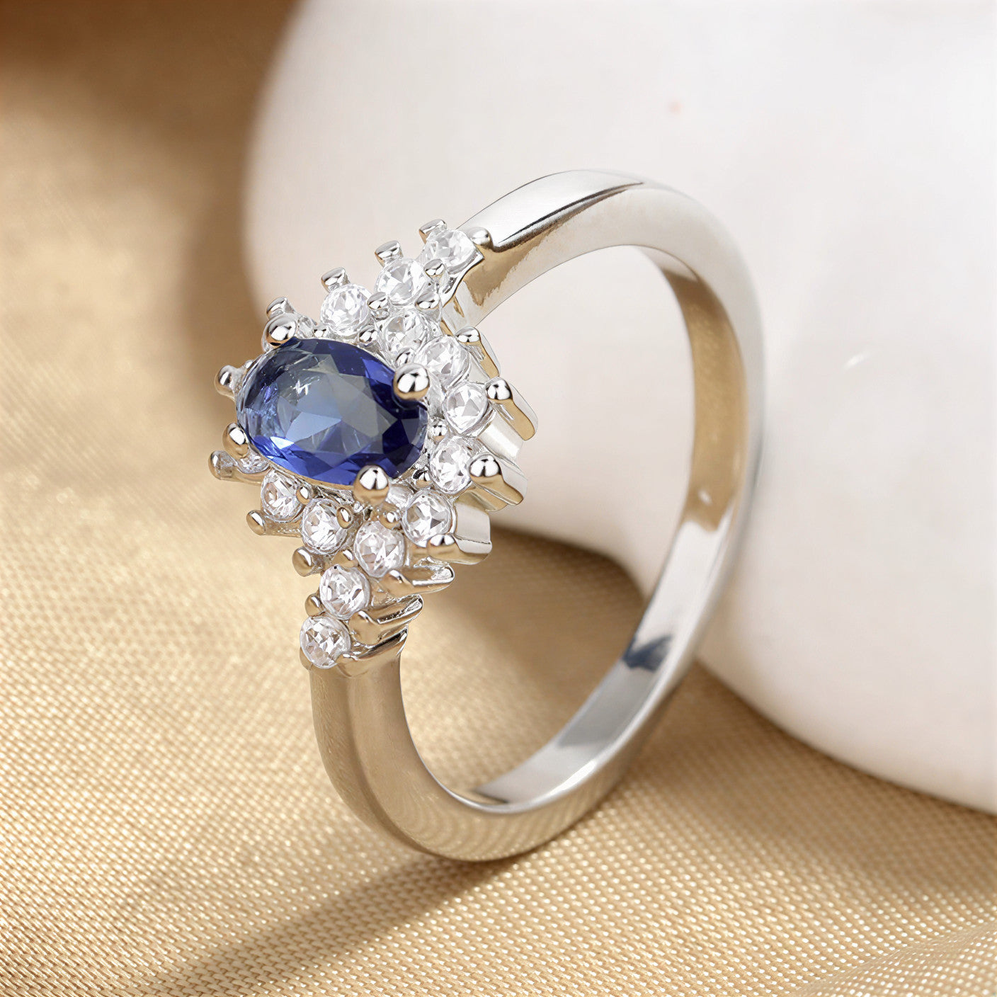 Refined Turquoise Flower Ring